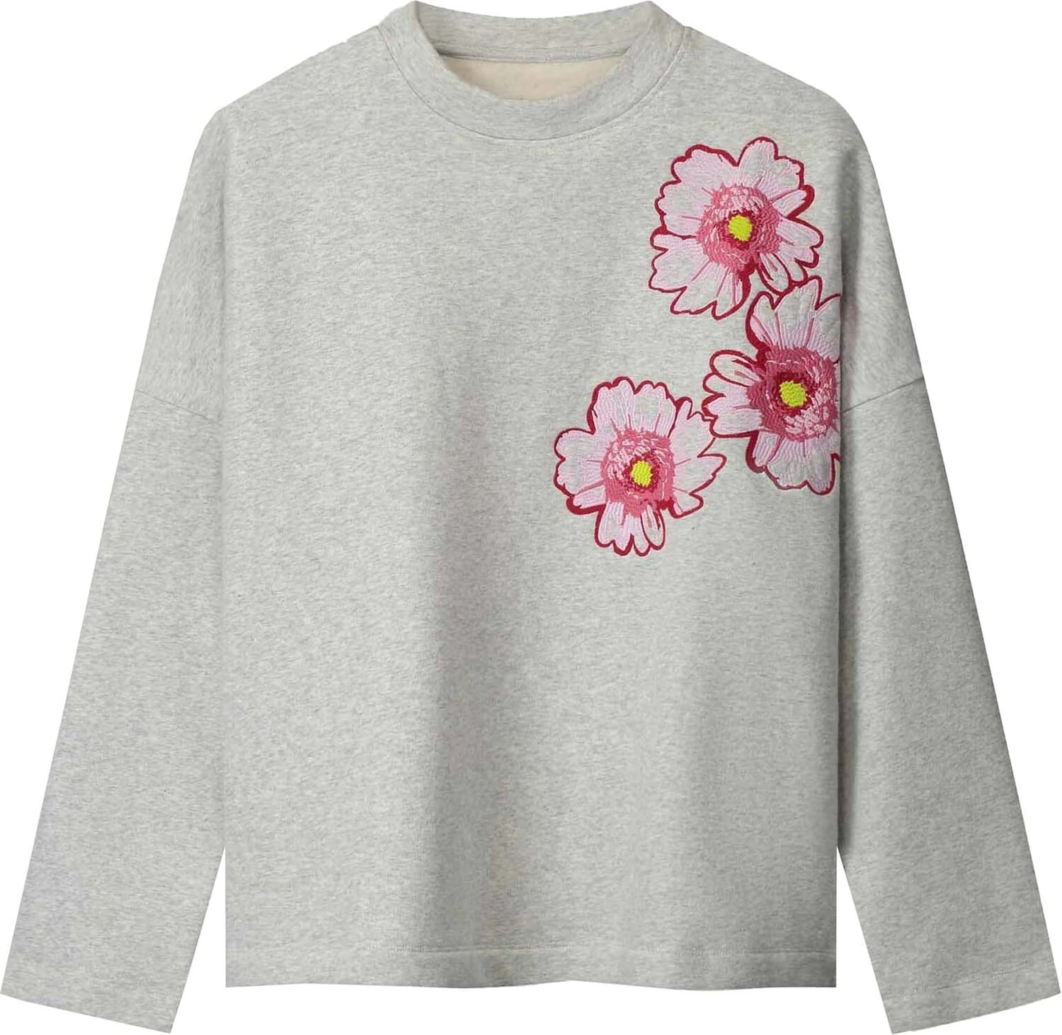 Pom Amsterdam Sweaters Floral Grijs dames