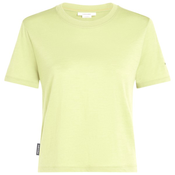 Icebreaker - Women's Merino 150 Tech Lite III S/S Crop Tee - Merinoshirt, geel