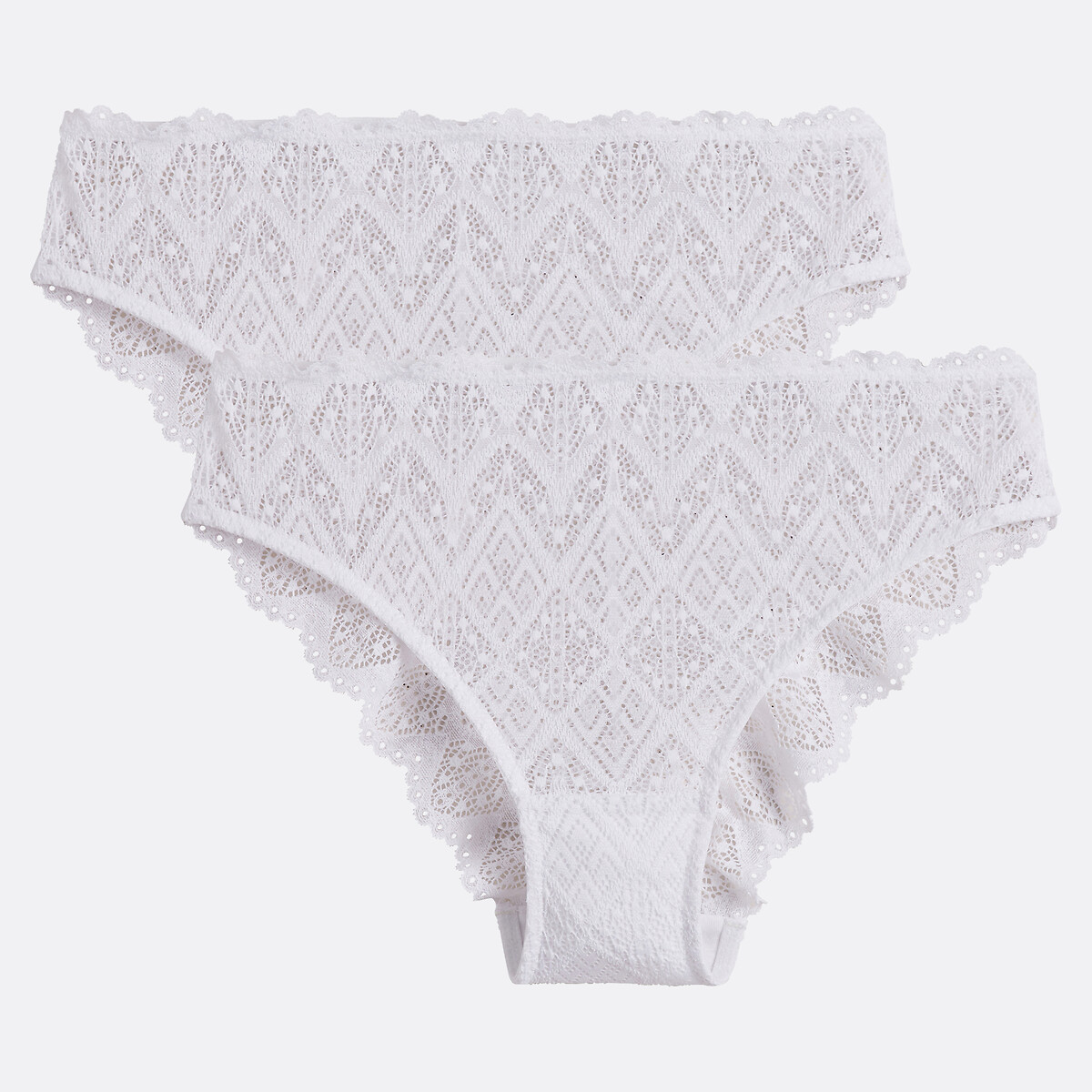 LA REDOUTE COLLECTIONS Set van 2 slips volledig in kant, Lison