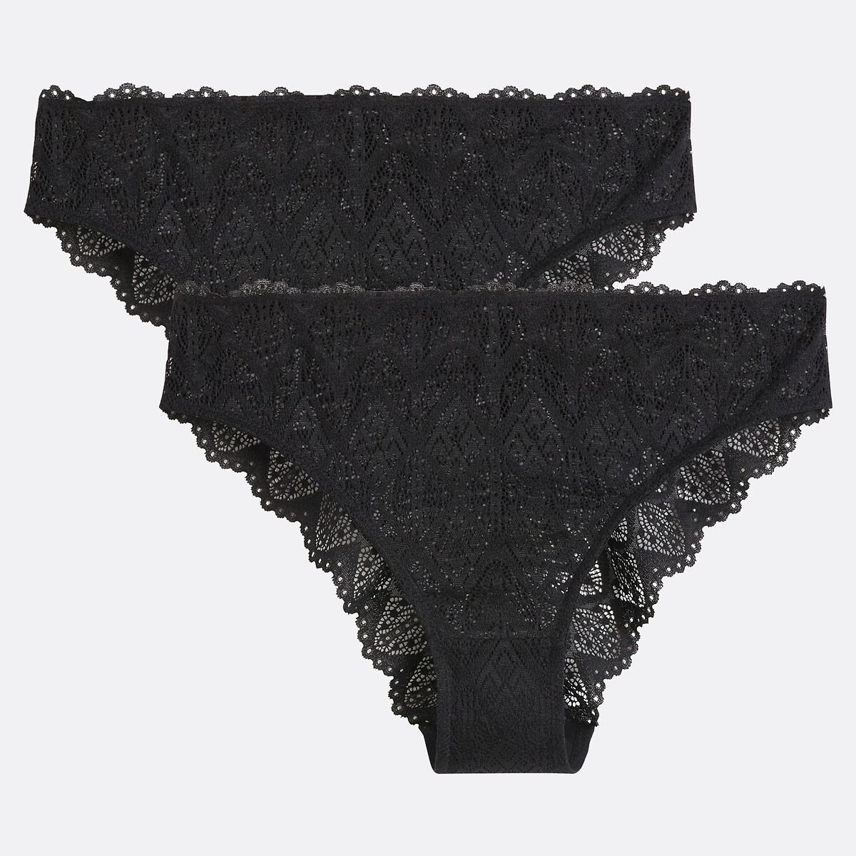LA REDOUTE COLLECTIONS Set van 2 slips volledig in kant, Lison