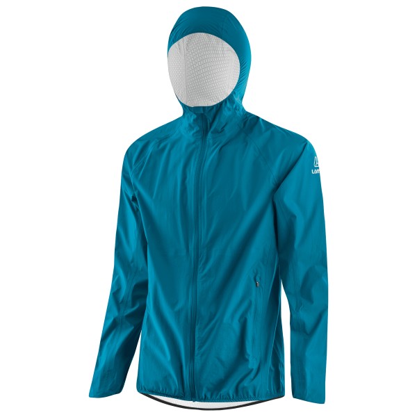 Löffler - Hooded Jacket WPM Pocket - Regenjas, blauw