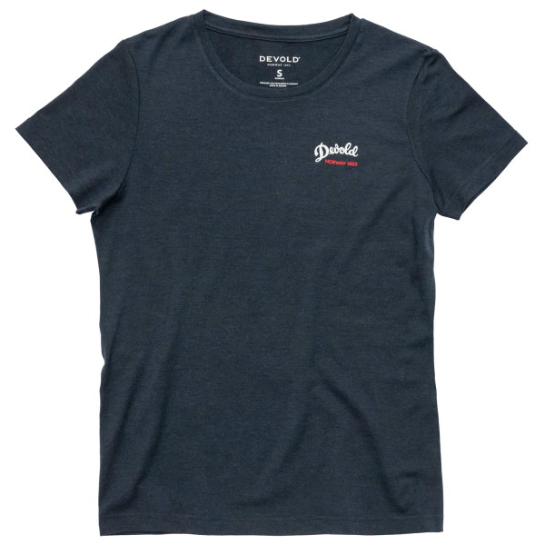 Devold - Women's Classic Script Tee - Merinoshirt, blauw