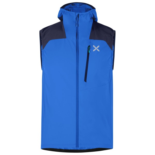 Montura - Rise Hooded Vest - Softshellbodywarmer, blauw