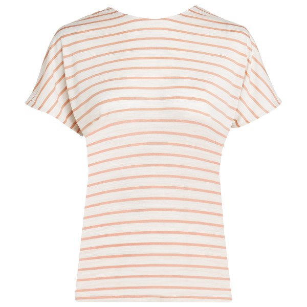 Icebreaker - Women's Drayden Reversible S/S Top Stripe - Merinoshirt, wit