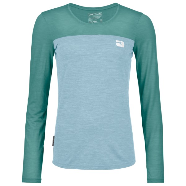 Ortovox - Women's 150 Cool Logo L/S - Merinoshirt, turkoois