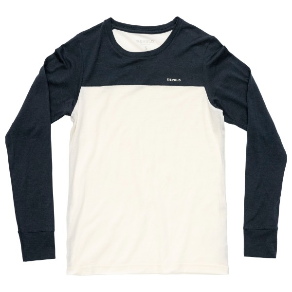 Devold - Women's Classic Linear L/S - Merinoshirt, wit