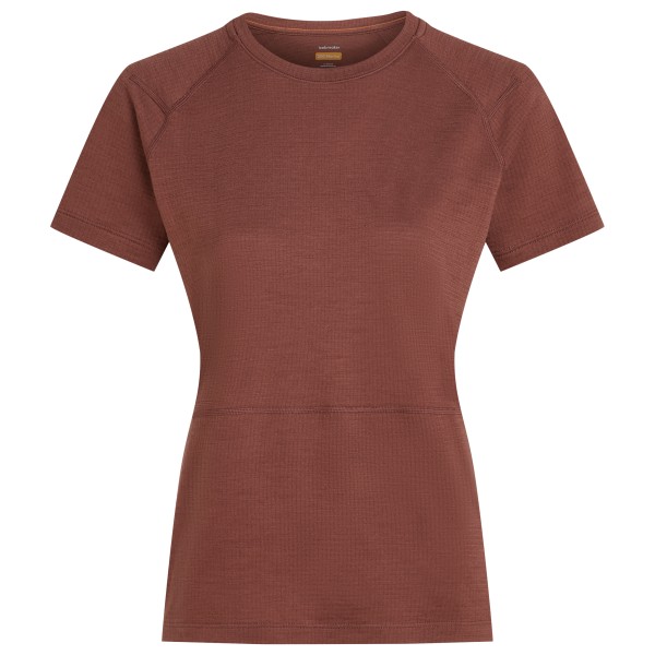 Icebreaker - Women's Merino 200 Waffle Elevation S/S Tee - Merinoshirt, bruin