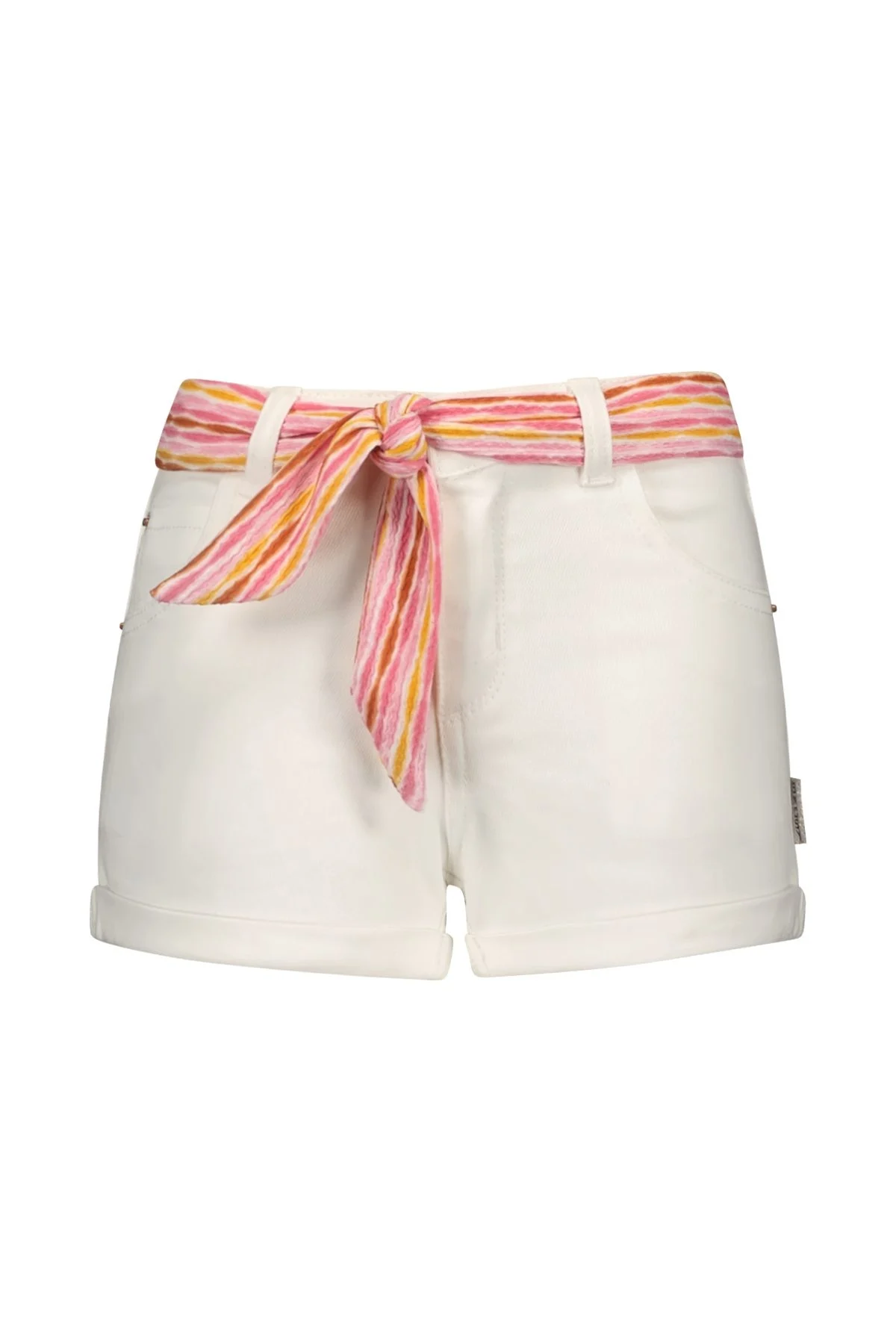 B.Nosy Zomer jeans short meisjes katoen riem patty
