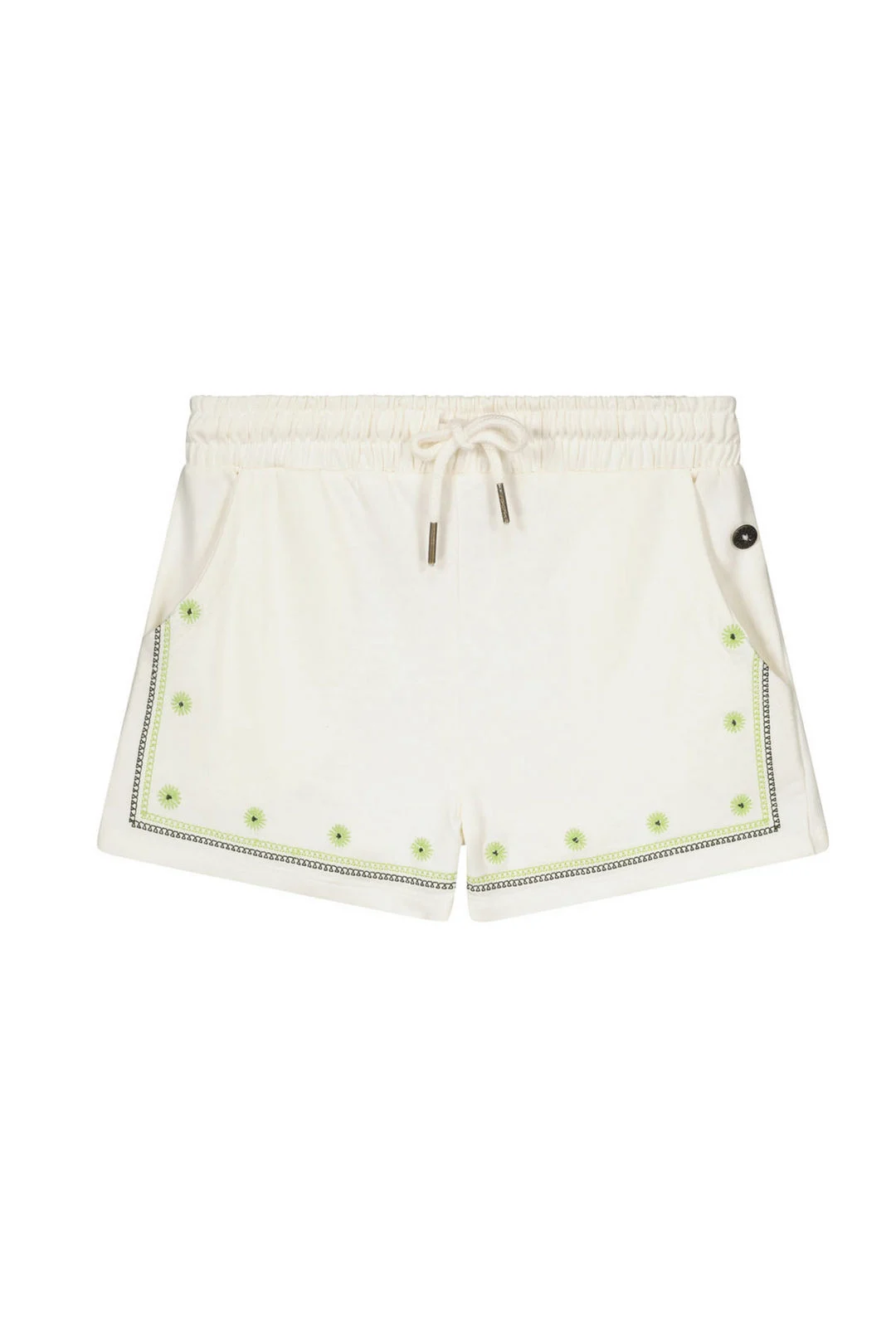 Like Flo Zomer sweat short meisjes teens off embroiderie fib
