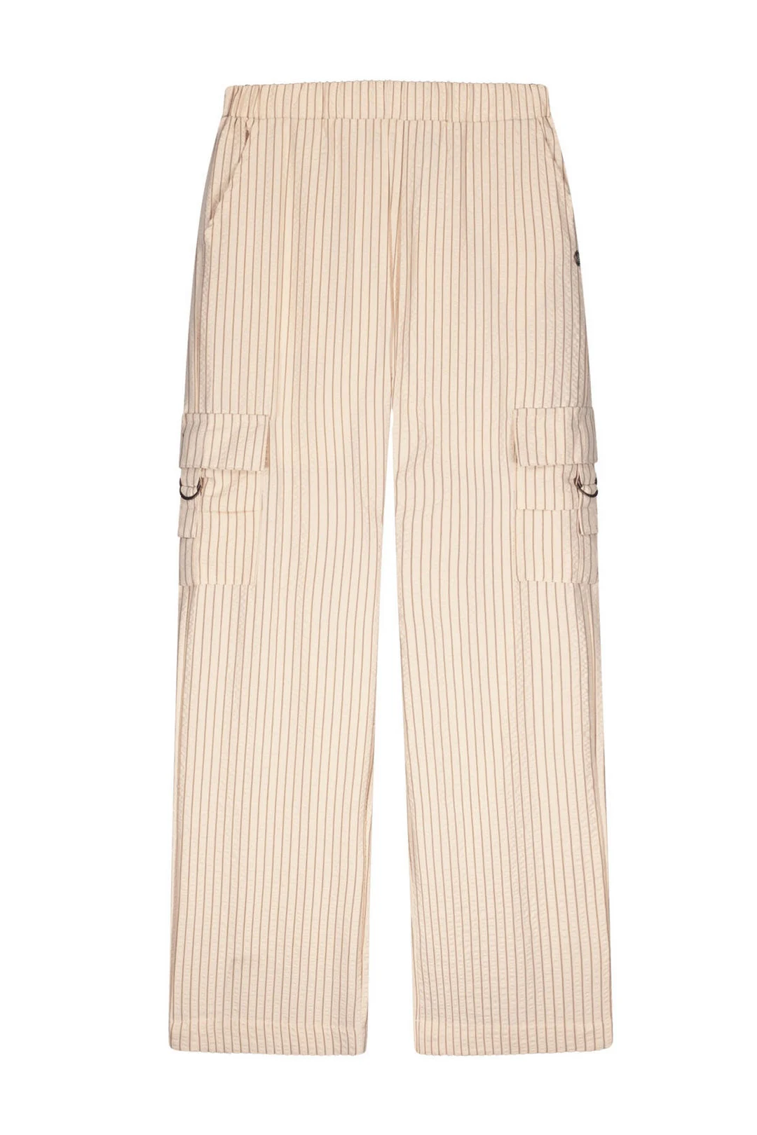 Like Flo Zomer cargo broek meisjes teens creme, gestreept fever