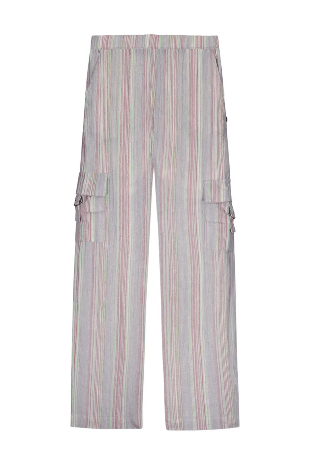 Like Flo Zomer cargo broek meisjes teens mint, gestreept fever