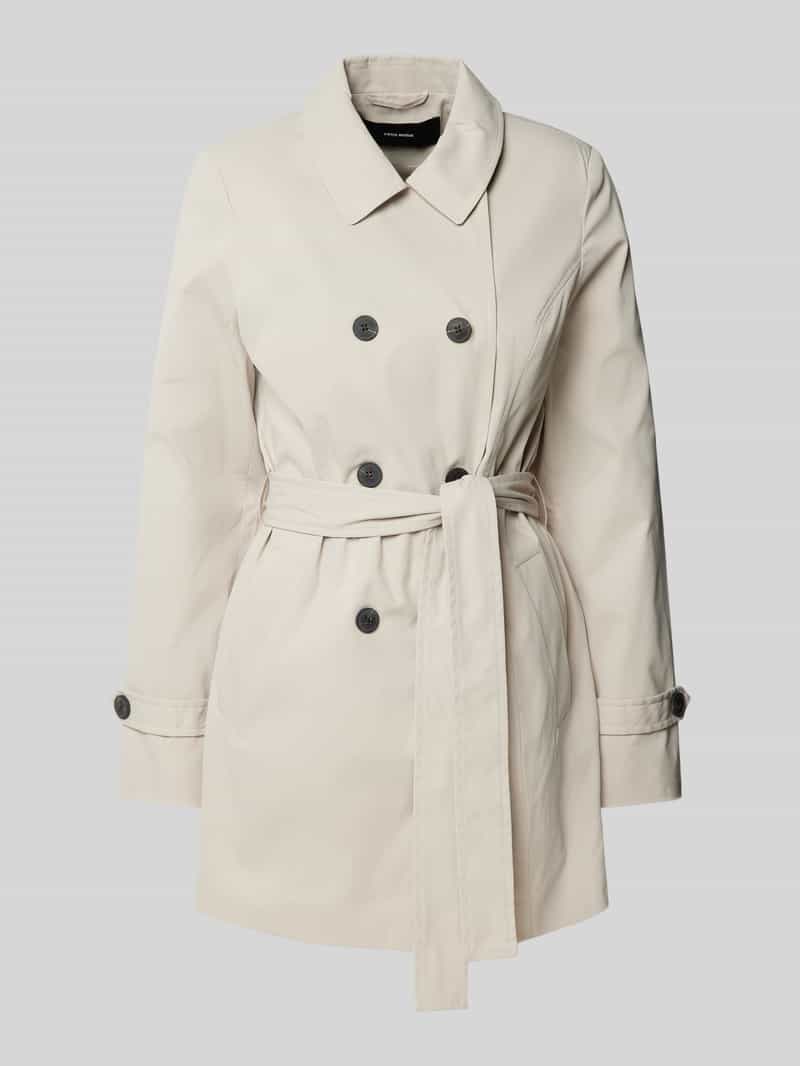 Regular fit trenchcoat met tailleriem, model 'CHELSEA OLIVIA'