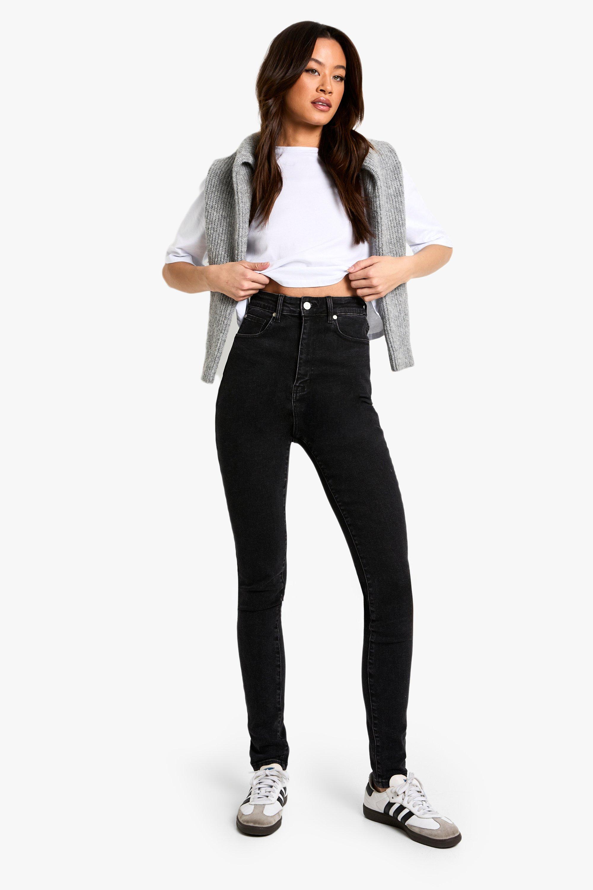 Boohoo The Tall Skinny Jeans, Washed Black