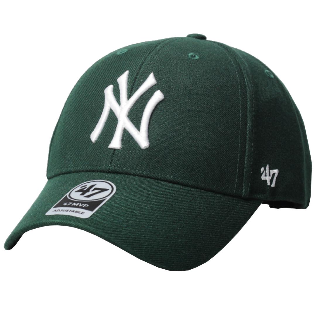 47 Brand New York Yankees MVP-pet, unisex groene pet One size groen