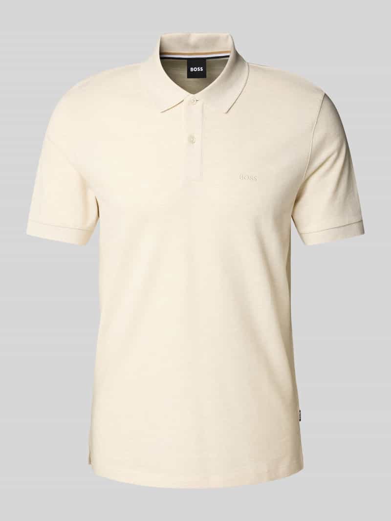 Boss Slim fit poloshirt met labelstitching, model 'PALLAS'