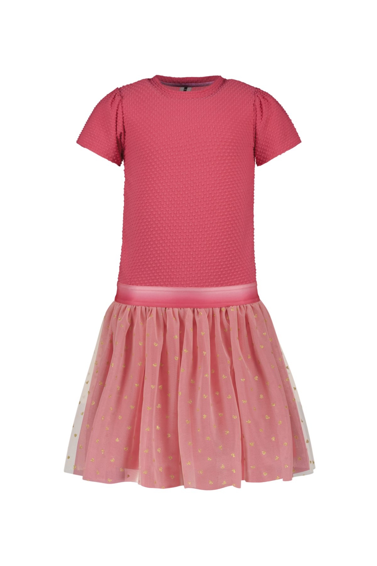 B.Nosy zomer jurk meisjes - fandango roze - mesh - Deanna