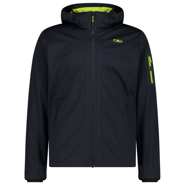 CMP - Jacket Zip Hood Light Melange - Softshelljack, zwart/blauw