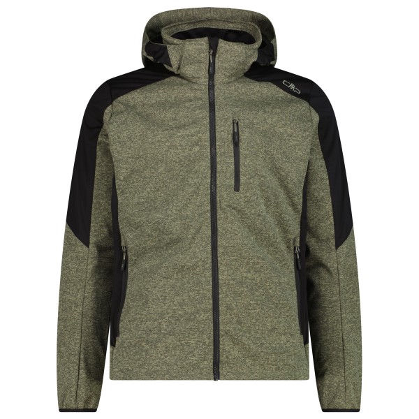 CMP - Jacket Zip Hood Softshell - Softshelljack, olijfgroen