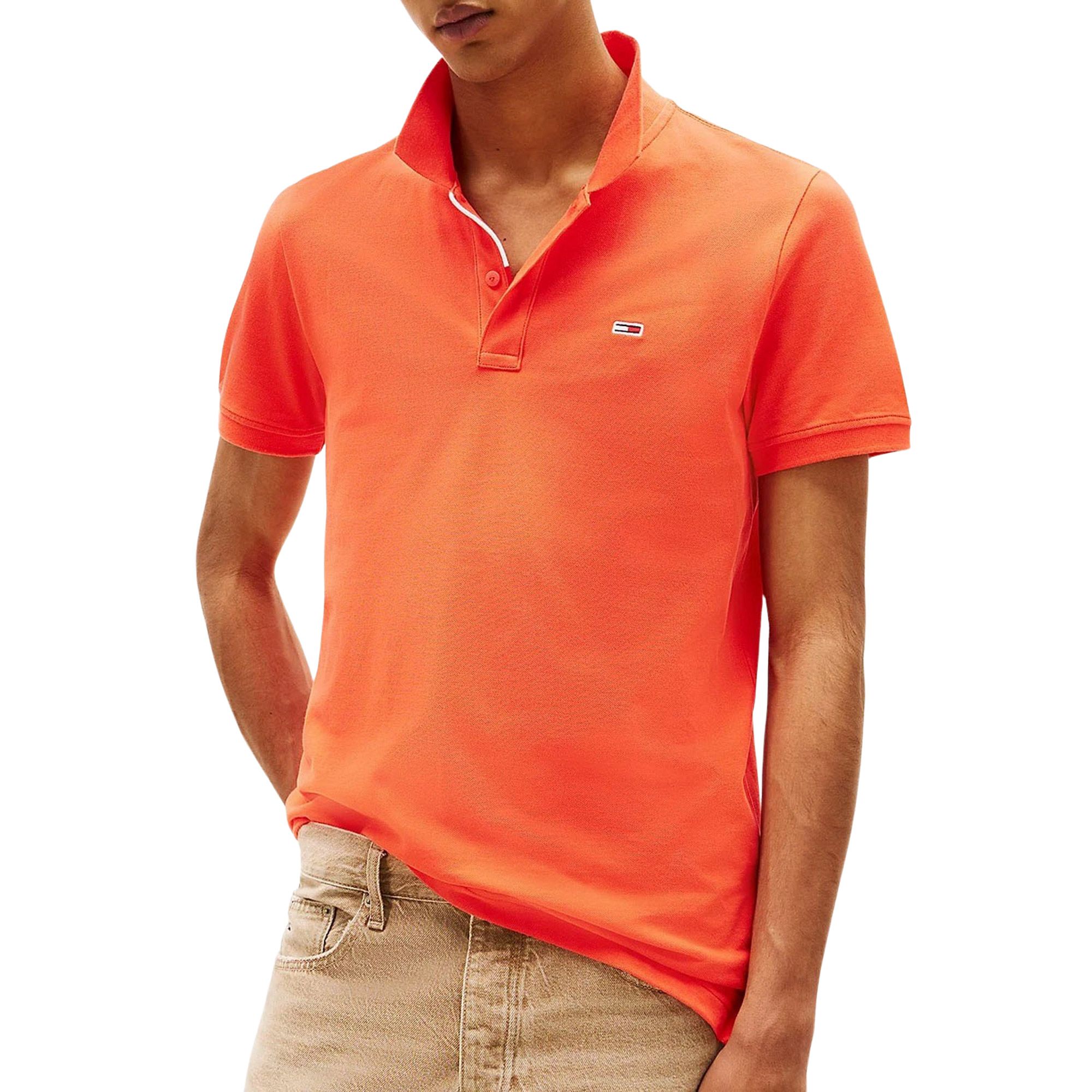Tommy Hilfiger Slim Placket Flag Polo Heren