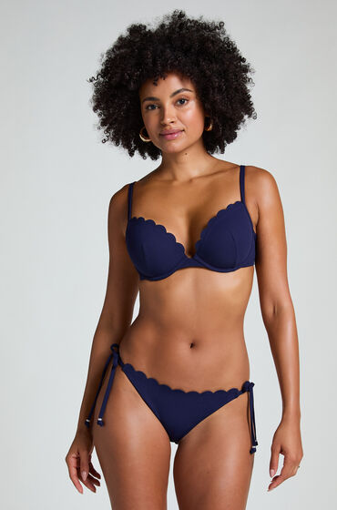 Hunkemöller Bikinibroekje Scallop Blauw