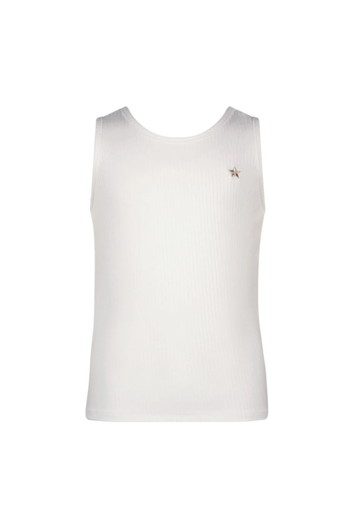 Like Flo Zomer tanktop meisjes off rib ebru