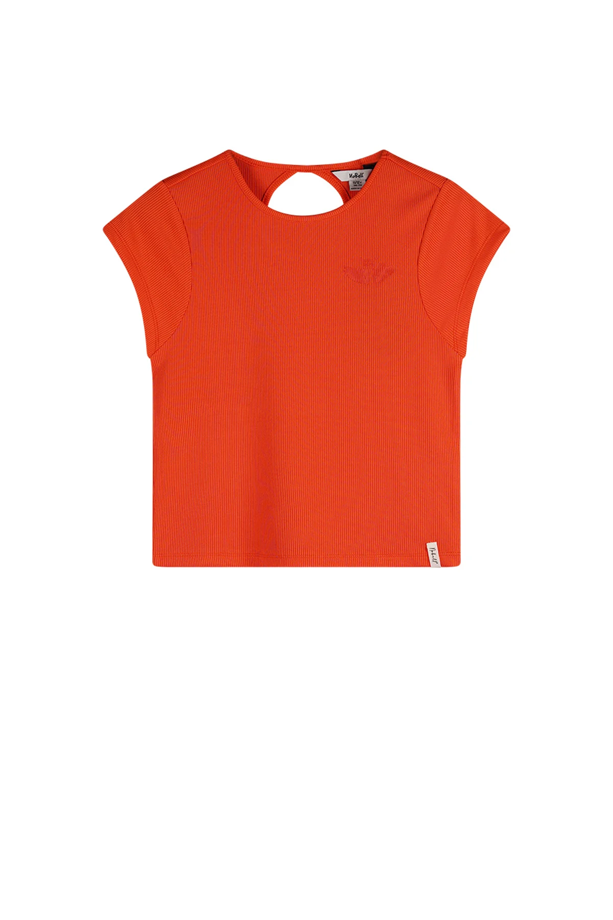 NoBell Zomer tanktop meisjes koraal jersey, rib kit