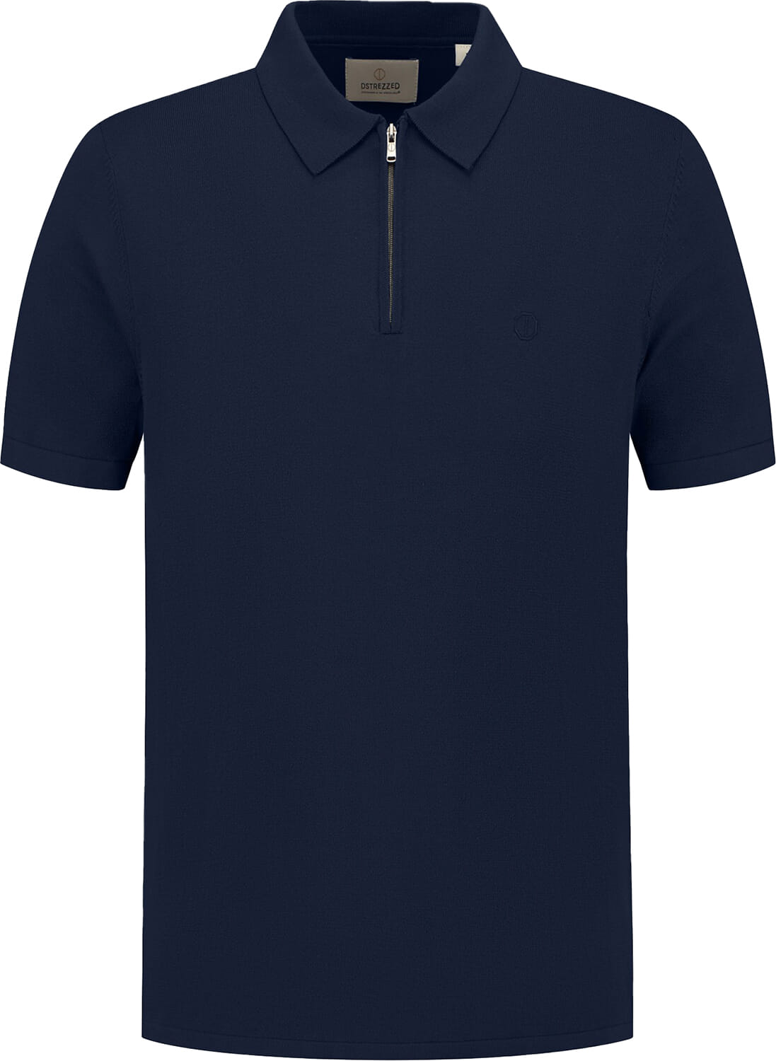 Dstrezzed Polo Dorian Zip  Blauw heren