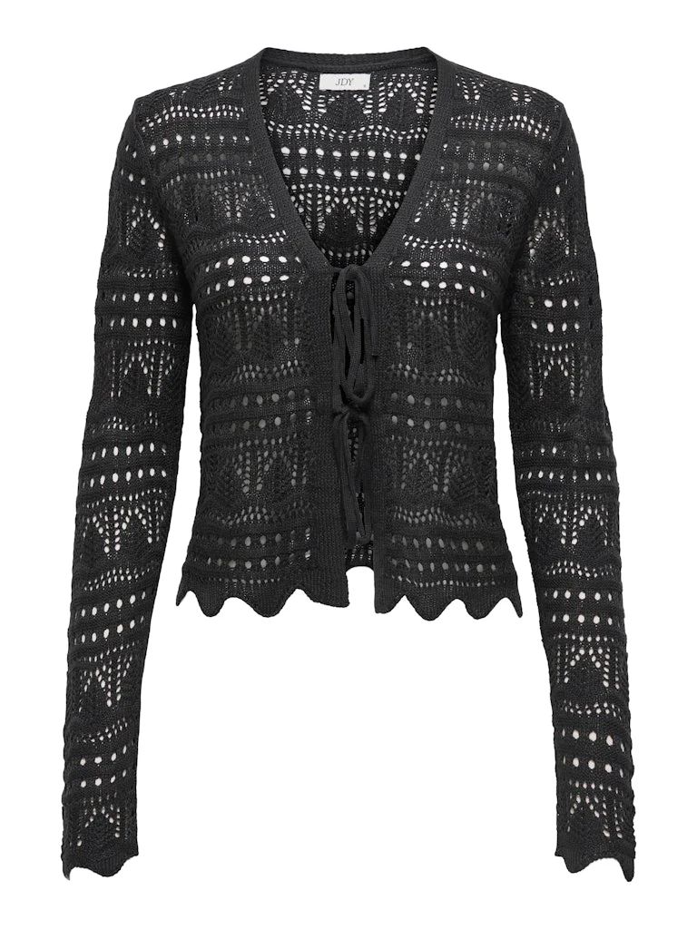 Jacqueline de Yong Sun lay l/s v-neck tie cardigan