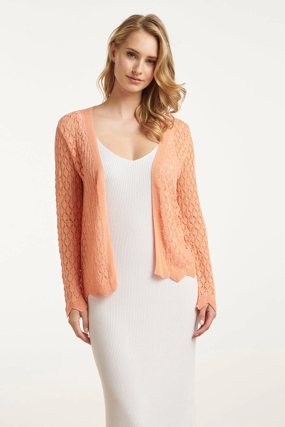 Smashed Lemon 25095 perzische crochet gebreide cardigan |