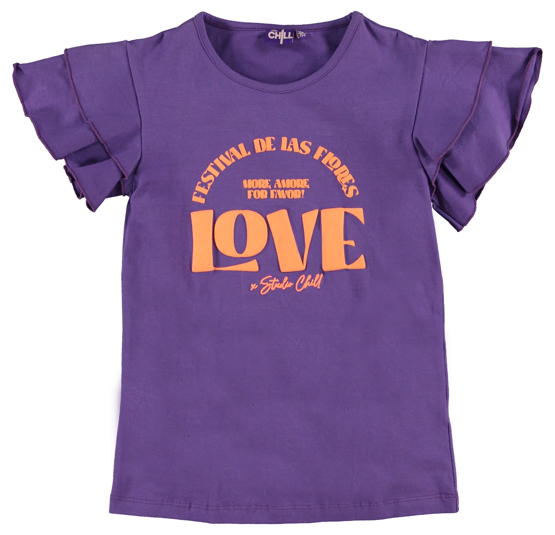 O'Chill Zomer meisjes shirt paars - Yalou