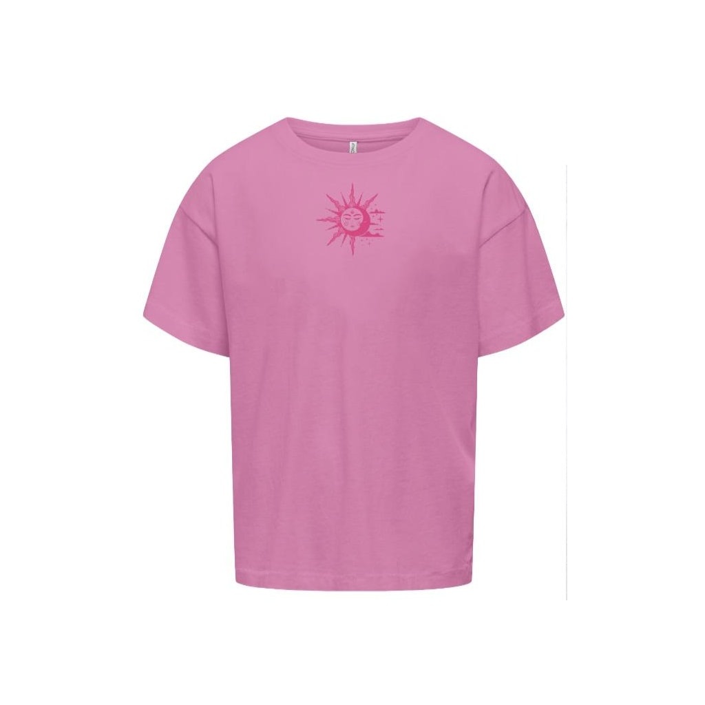 Kids ONLY zomer top S/S meisjes - box fit - fuchsia, roze paars - Kogruth