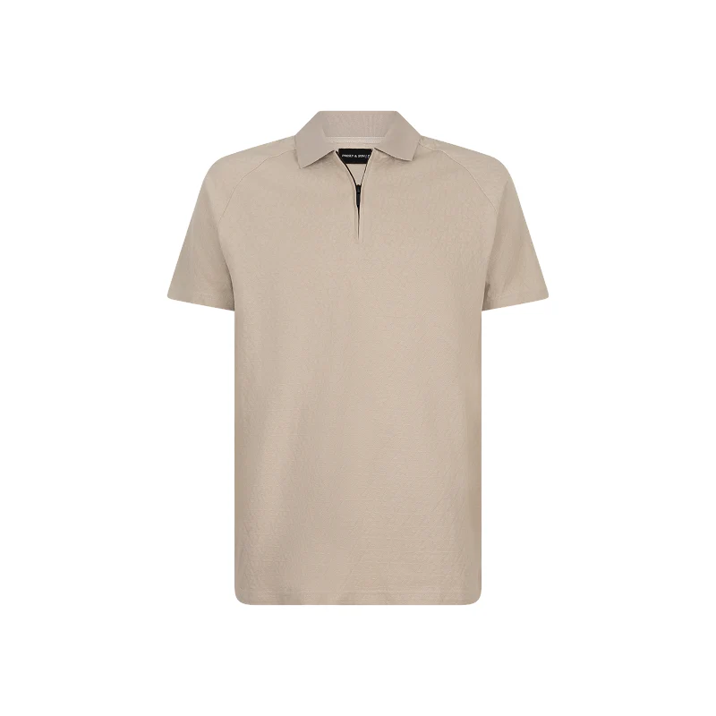PRESLY & SUN Heren polo tristan feather grey