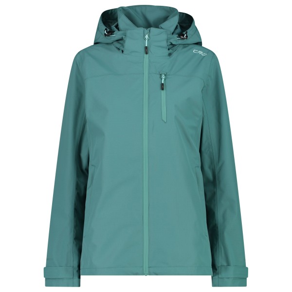 CMP - Women's Ripstop Jacket Zip Hood - Regenjas, turkoois