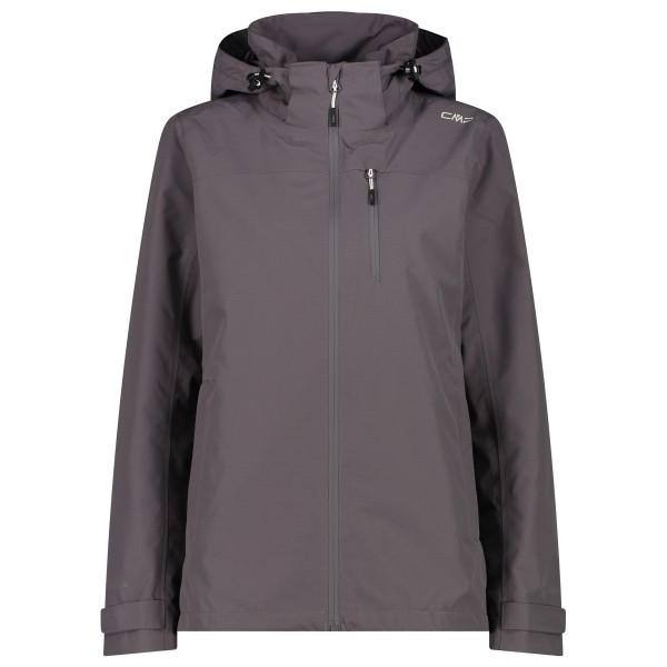 CMP - Women's Ripstop Poly Jacket Zip Hood - Regenjas, grijs