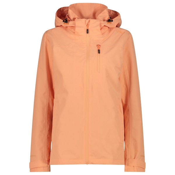 CMP - Women's Ripstop Poly Jacket Zip Hood - Regenjas, oranje