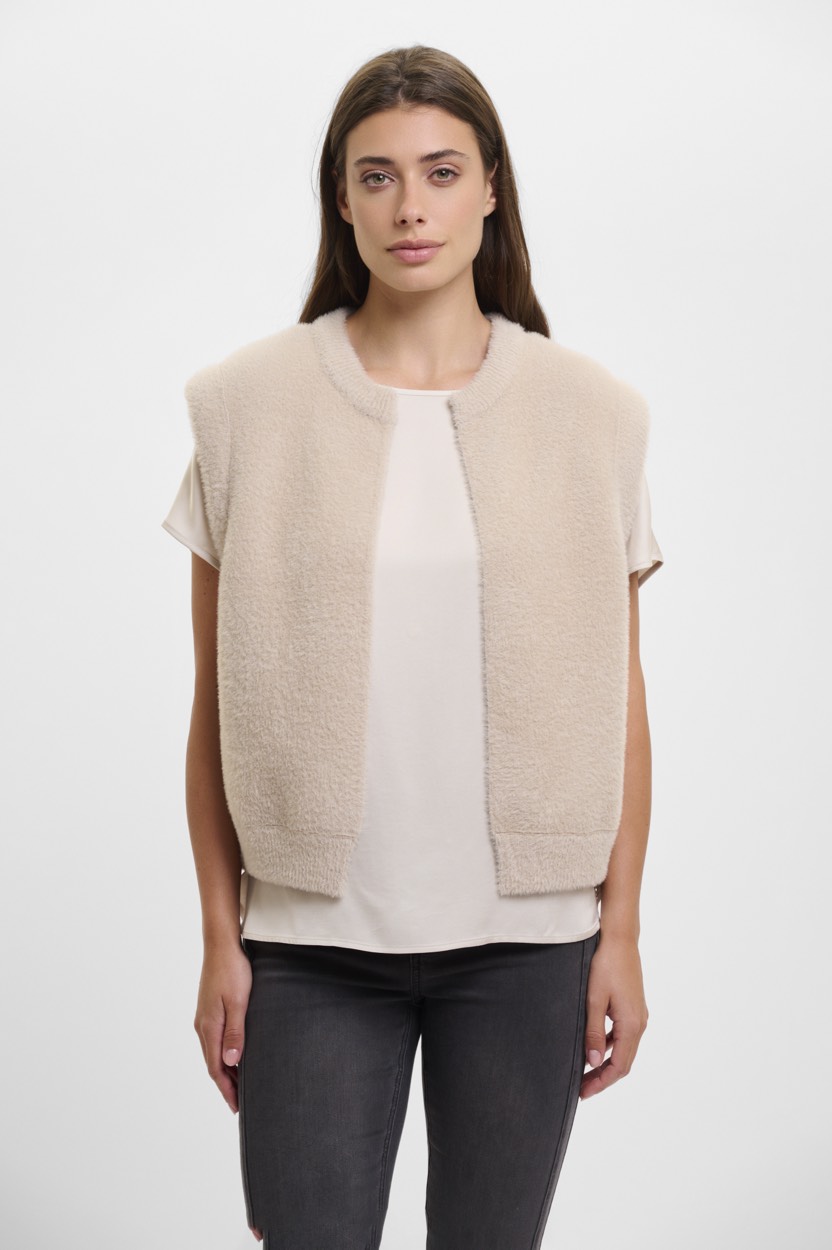 Rino & Pelle Short waistcoat beige