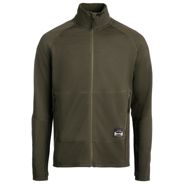Lundhags - Tived Merino Full Zip - Merinovest, bruin/olijfgroen