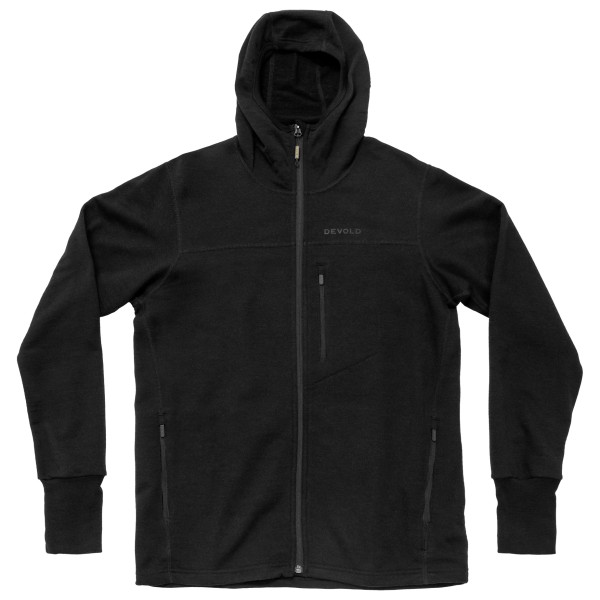 Devold - Explorer Merino Hooded Jacket - Merinovest, zwart