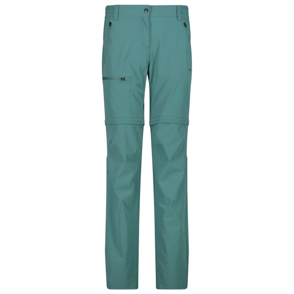 CMP - Women's 4-Way Stretch Zip Off Pant - Afritsbroek, turkoois