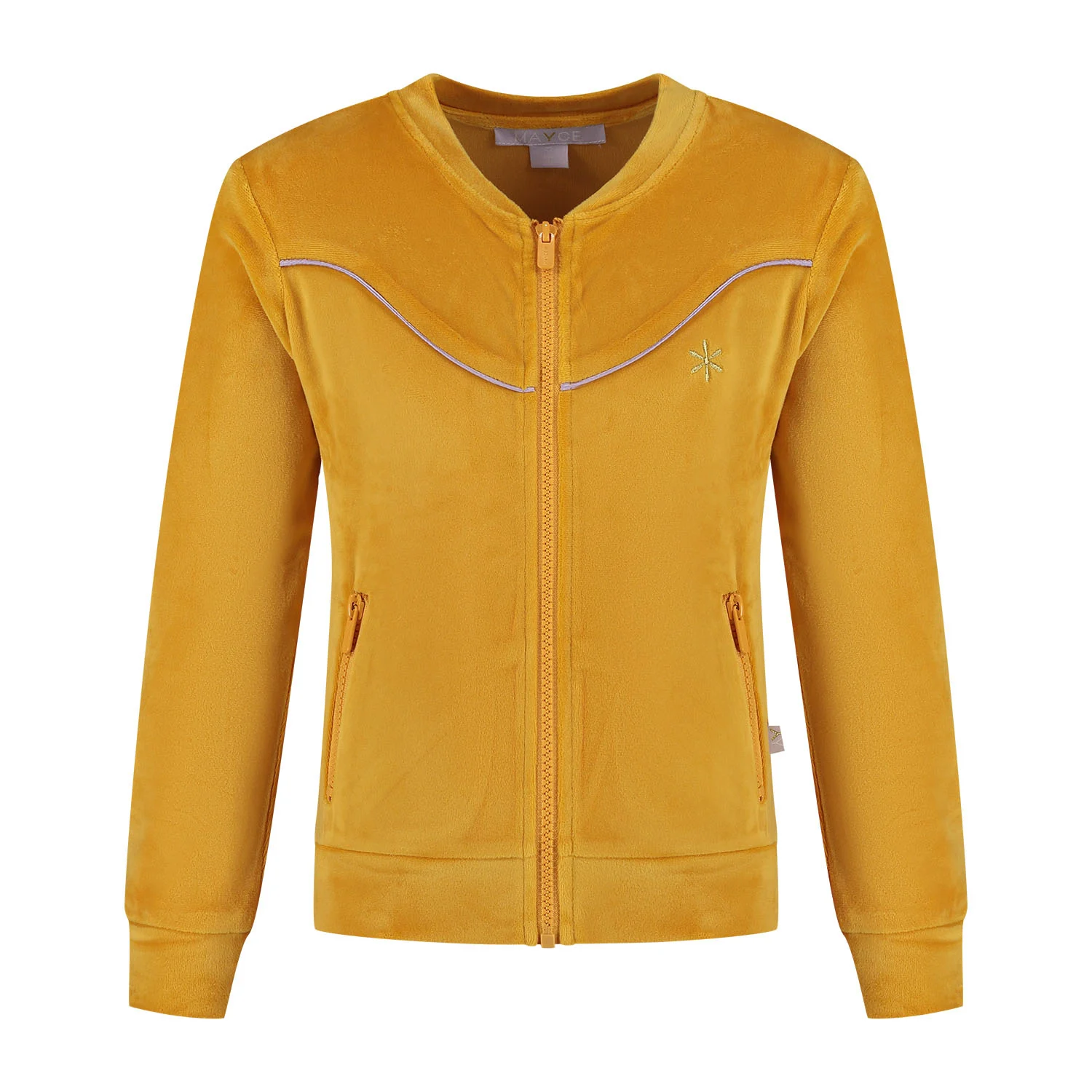 MAYCE Zomer vest meisjes oker velvet