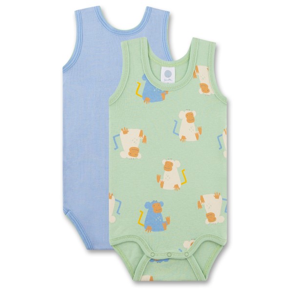 Sanetta - Kid's DP Body Sleeveless 324629+324630 - Ondergoed, groen