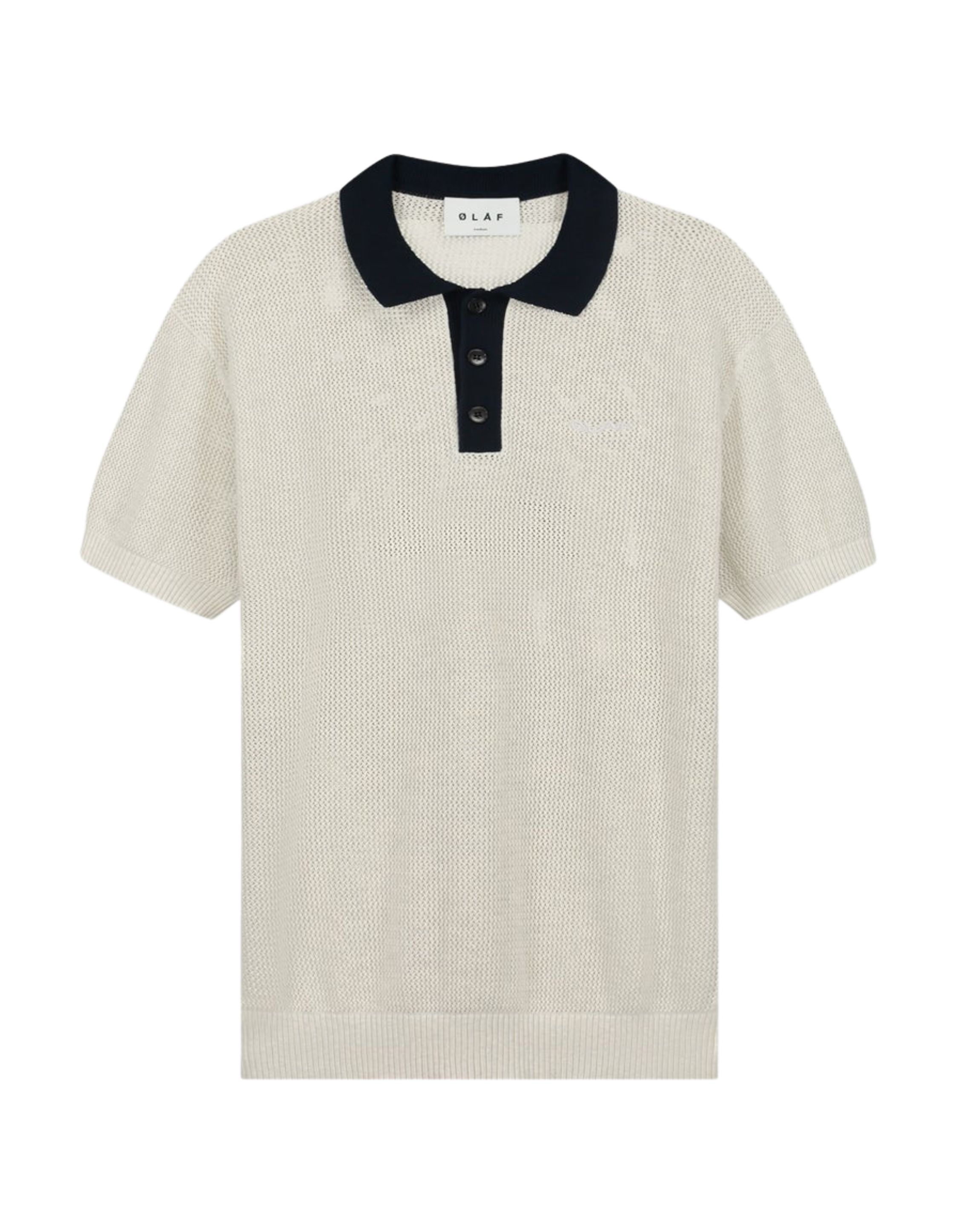 Olaf Hussein Varsity polo knit ss polos m200704