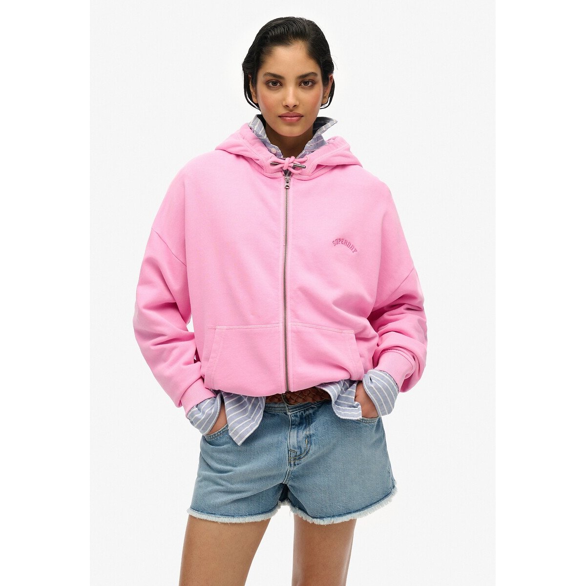 Superdry Zip-up hoodie logo Essential