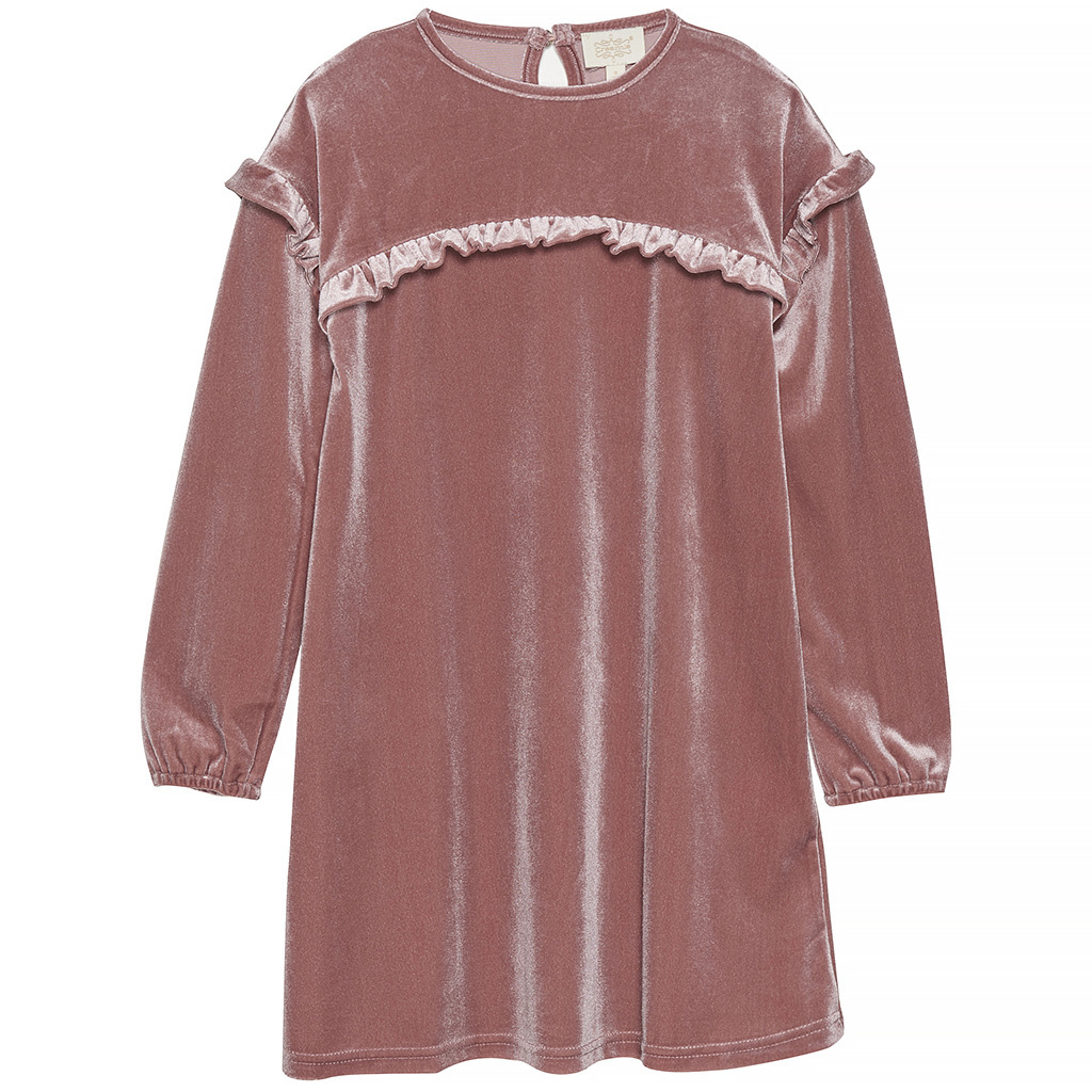 Creamie-collectie Jurk velour (nostalgia rose)