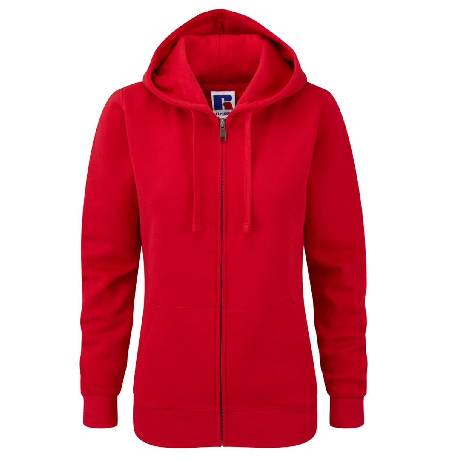 Russell Athletic Dames premium authentieke hoodie met rits (3-laagse stof)