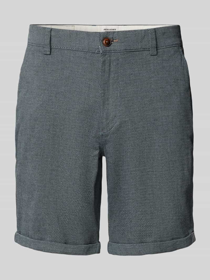 Jack & jones Regular fit korte broek met structuurmotief, model 'FURY'