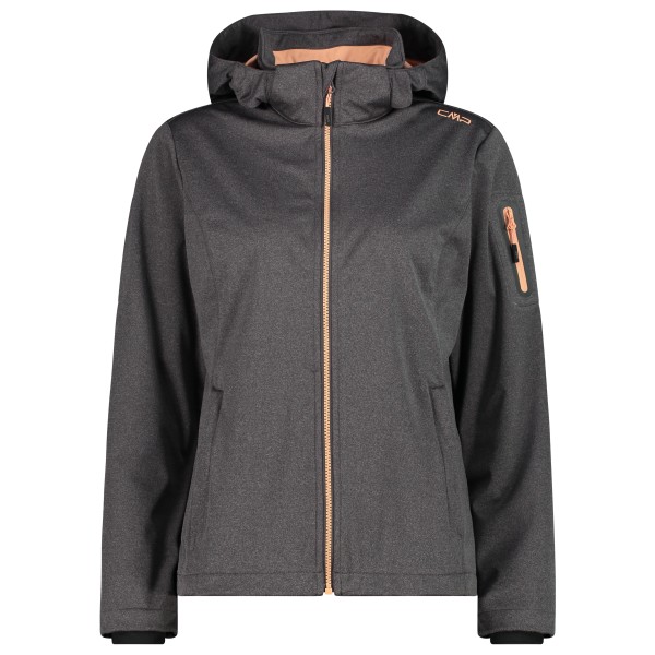 CMP - Women's Light Softshell Jacket Zip Hood - Softshelljack, grijs