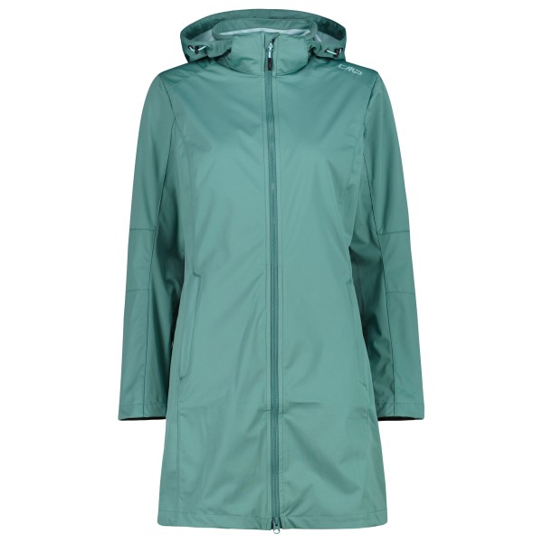 CMP - Women's Parka Zip Hood - Softshelljack, turkoois