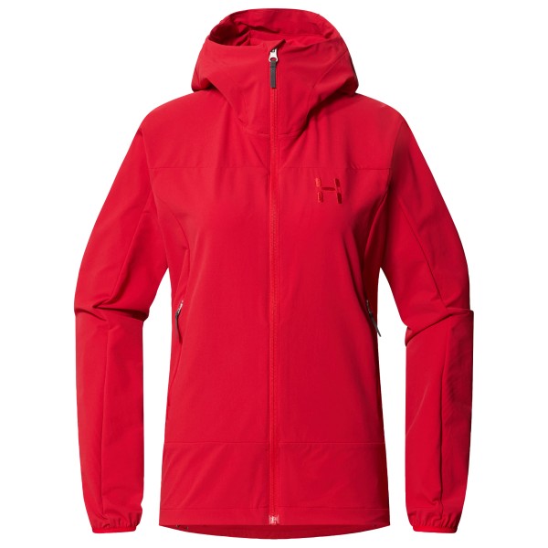 Haglöfs - Women's Rosson Softshell Hood - Softshelljack, rood