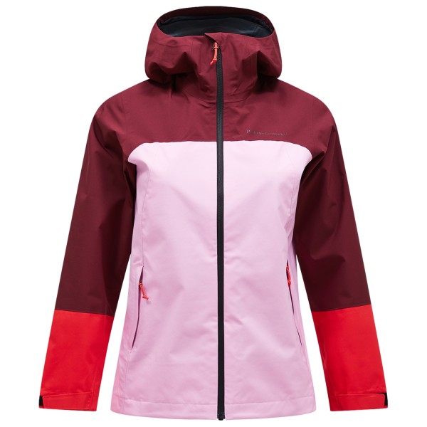 Peak Performance - Women's Trail Hipe Shell Jacket - Regenjas, roze/rood